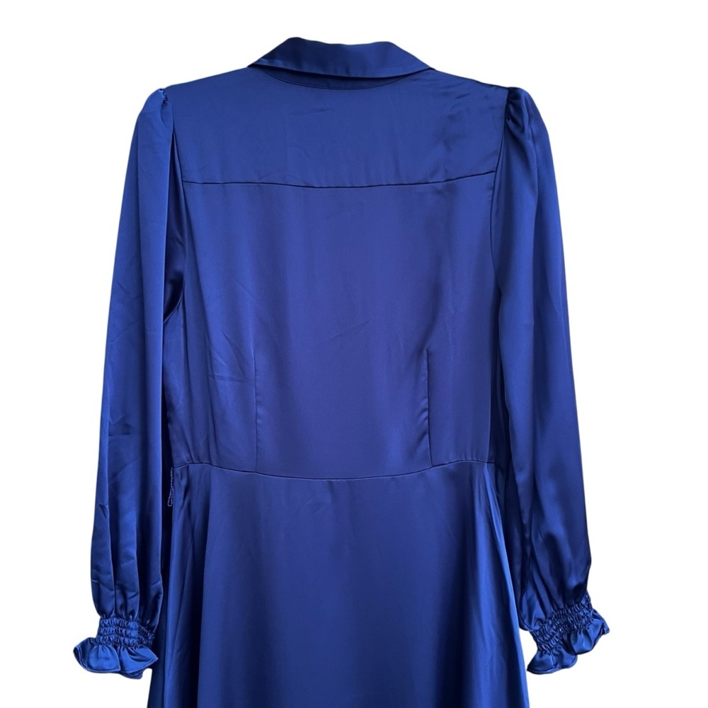 Alex Marie - Kerry Satin Midi Dress in Twilight Blue - NWT - Size XL - Picture 6 of 11